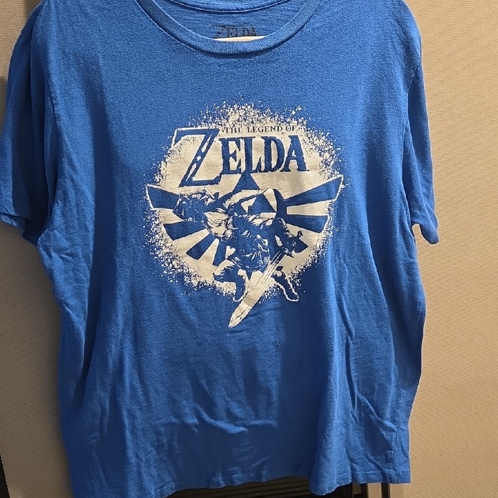 Zelda Blue Short Sleeve Shirt 2xl